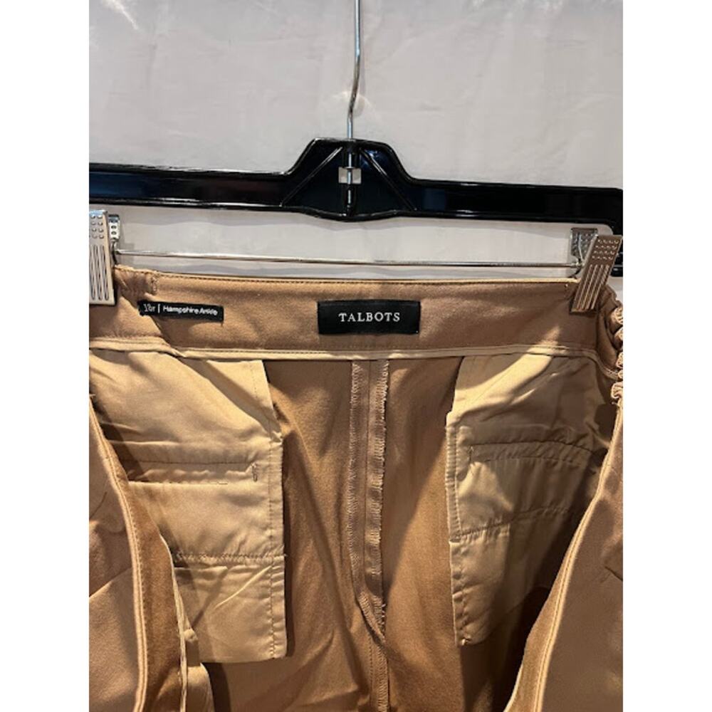 Talbots Pants Brown Hampshire Ankle with 5 Buttons Size 18W Preppy Equestrian - Picture 3 of 7